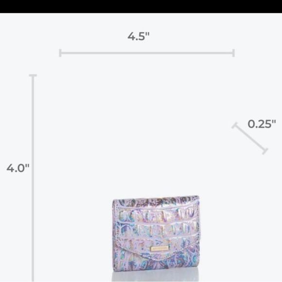 Brahmin Violet wonderland Ashlee bag Small Veronica wallet & Daisy wristlet set - Picture 11 of 16